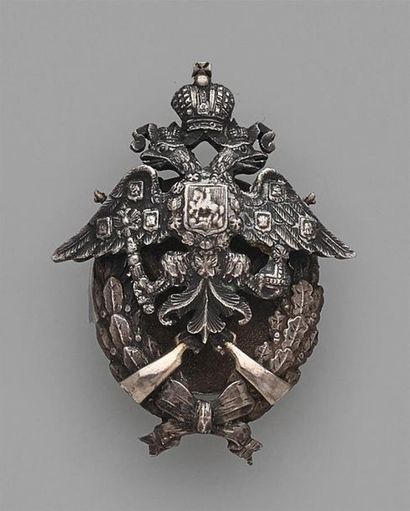 RUSSIE
BREVET D'OFFICIER DE TIRAILLEURS
En...