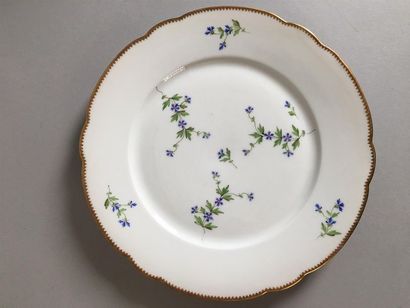 PARIS
Douze assiettes en porcelaine, à décor...