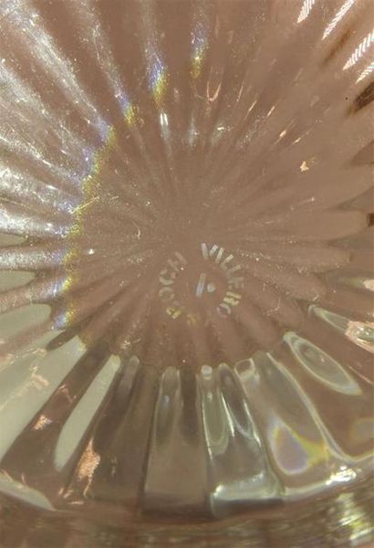 VILLEROY & BOCH
Coupe en cristal facetté,...