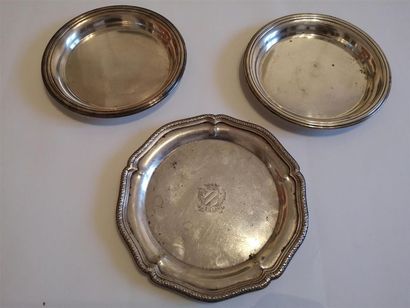 CHRISTOFLE
Trois dessous de bouteille en...