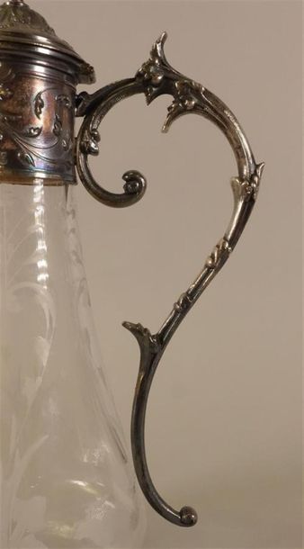 GALLIA
Aiguière en cristal gravé de rinceaux...