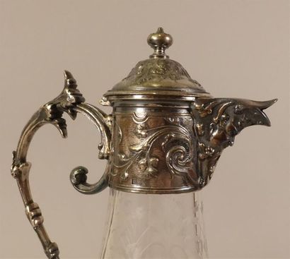 GALLIA
Aiguière en cristal gravé de rinceaux...
