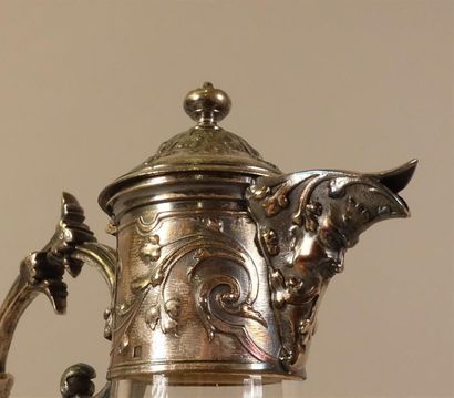 GALLIA
Aiguière en cristal gravé de rinceaux...