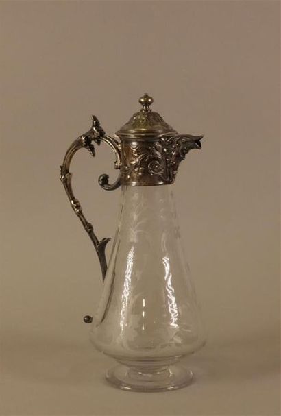 GALLIA
Aiguière en cristal gravé de rinceaux...