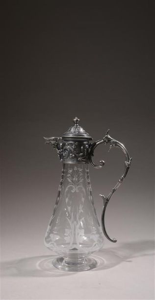 GALLIA
Aiguière en cristal gravé de rinceaux...