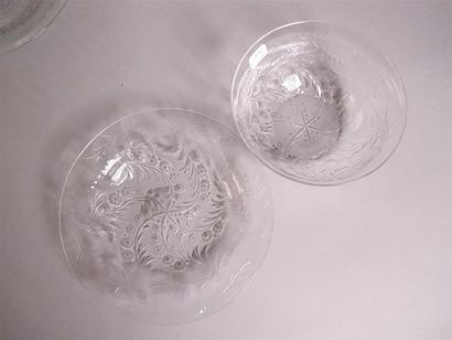 Ensemble en verre comprenant : une coupe...