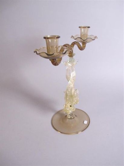 MURANO
Grand bougeoir à deux bras de lumière...