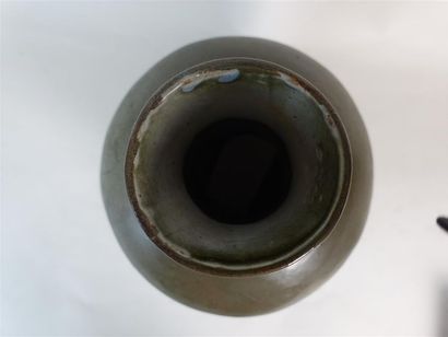 Vase en terre cuite émaillée poudre de thé...