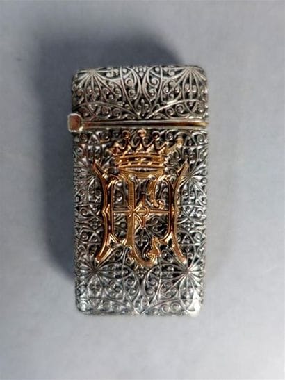 Lot de 4 boites en argent (Poids : 202 g)...