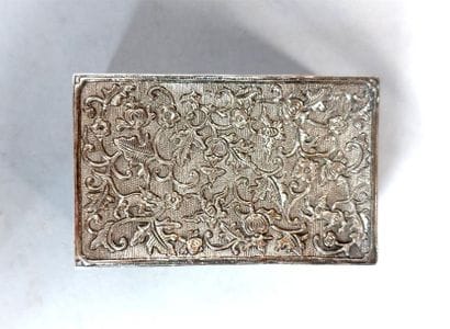 Lot de 4 boites en argent (Poids : 202 g)...