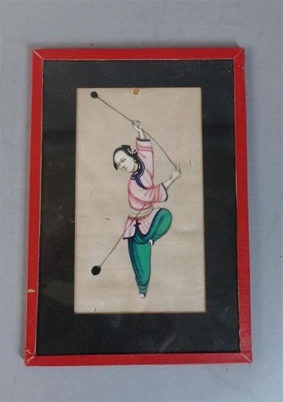 Lot de 4 pièces encadrées 