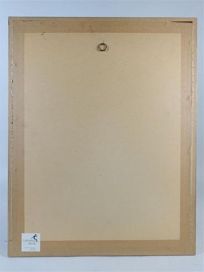 CHINE. Reproduction d'une peinture sur soie...