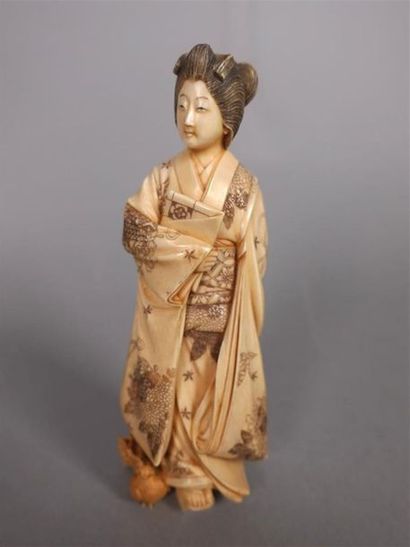 JAPON - Époque MEIJI (1868-1912)
Okimono...