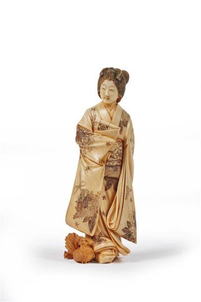 JAPON - Époque MEIJI (1868-1912)
Okimono...