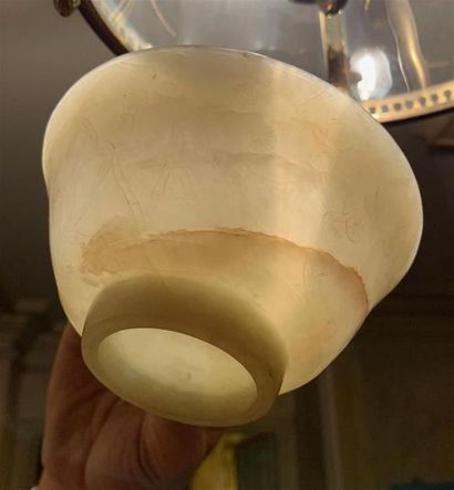 CHINE - Fin du XIXe siècle
Bol en jade celadon...