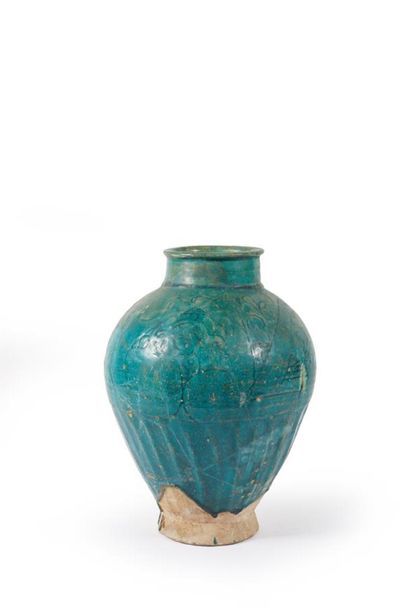 IRAN - XIIe-XIIIe siècle
Grand vase en céramique...