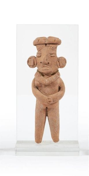 MEXIQUE, Michoacan
Statuette en terre cuite...