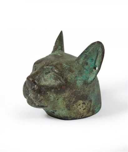 ÉGYPTE - Époque saïte
Tête de chatte Bastet...