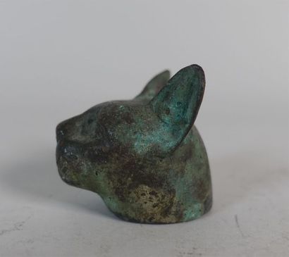 ÉGYPTE - Époque saïte
Tête de chatte Bastet...