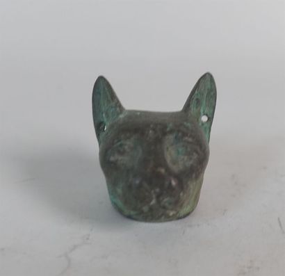 ÉGYPTE - Époque saïte
Tête de chatte Bastet...