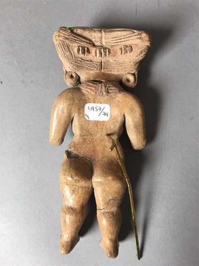 ÉQUATEUR, Manabi
Statuette en terre cuite,...