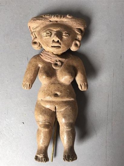 ÉQUATEUR, Manabi
Statuette en terre cuite,...