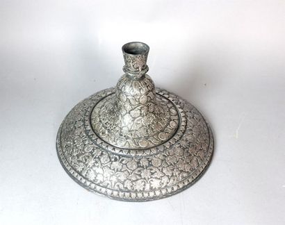 INDE, Lucknow - Vers 1880
Large base de narghilé...