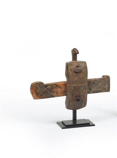 MALI, Dogon
Petite serrure en bois et métal,...