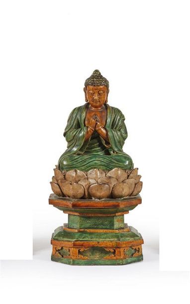 CHINE - Époque MING, XVIIe siècle
Statuette...