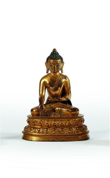 TIBET - XVIIIe siècle
Statuette de bouddha...
