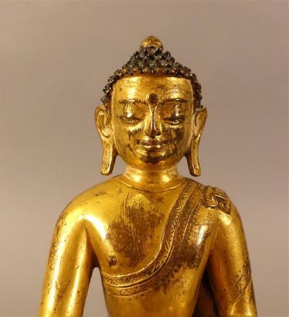 TIBET - XVIIIe siècle
Statuette de bouddha...
