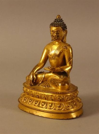 TIBET - XVIIIe siècle
Statuette de bouddha...