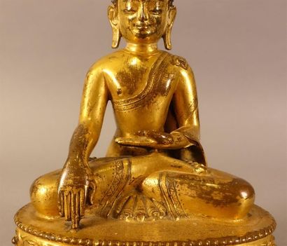 TIBET - XVIIIe siècle
Statuette de bouddha...