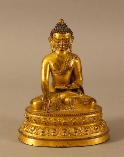TIBET - XVIIIe siècle
Statuette de bouddha...