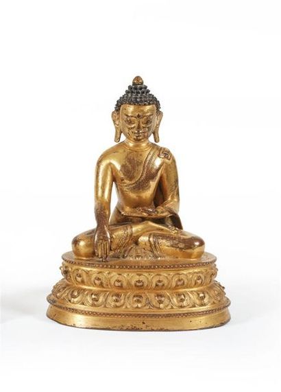 TIBET - XVIIIe siècle
Statuette de bouddha...