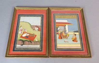 INDE - Fin du XIXe siècle
Deux miniatures...