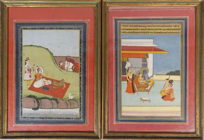 INDE - Fin du XIXe siècle
Deux miniatures...