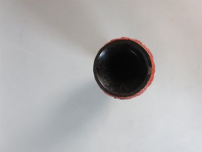 CHINE - XIXe siècle
Paire de vases en laque...
