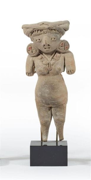 MEXIQUE, Michoacan
Statuette féminine en...