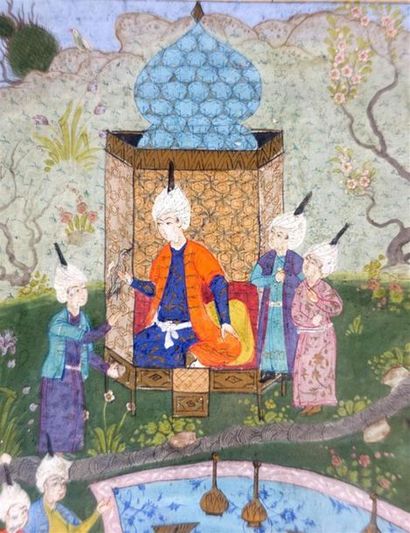 IRAN, Style Safavide
Deux miniatures sur...