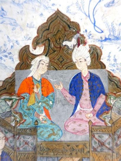 IRAN, Style Safavide
Deux miniatures sur...