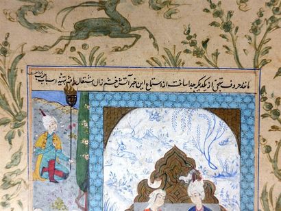 IRAN, Style Safavide
Deux miniatures sur...