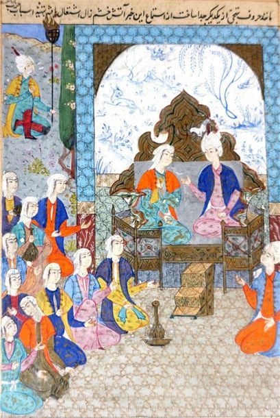 IRAN, Style Safavide
Deux miniatures sur...