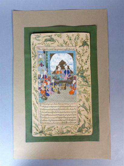IRAN, Style Safavide
Deux miniatures sur...