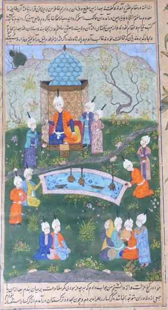 IRAN, Style Safavide
Deux miniatures sur...