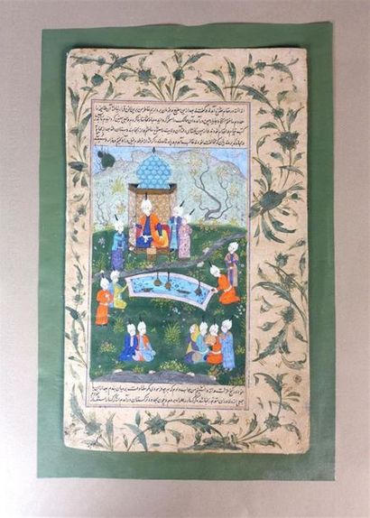 IRAN, Style Safavide
Deux miniatures sur...