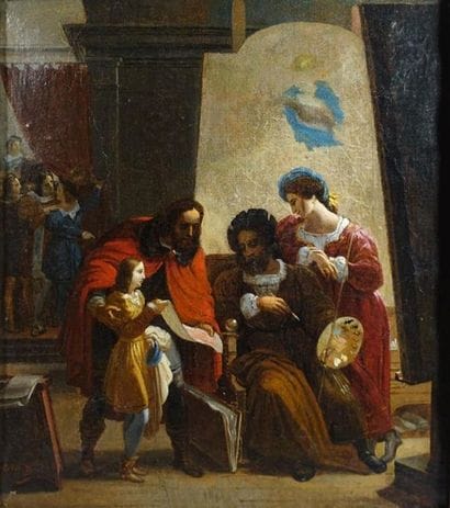 École française vers 1840, entourage d'Evariste...