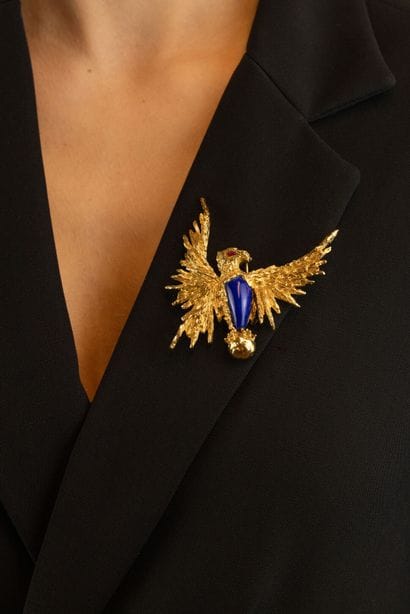 CHAUMET Paris 
Clip de revers en or jaune...