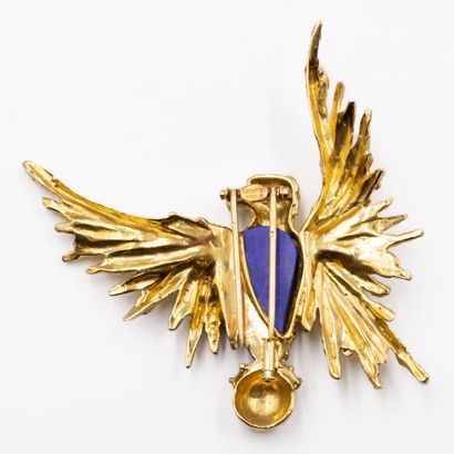 CHAUMET Paris 
Clip de revers en or jaune...