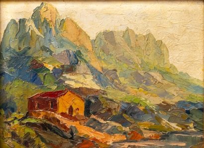 Attributed to Dominique FRASSATI (1896-1947)
Mountain...